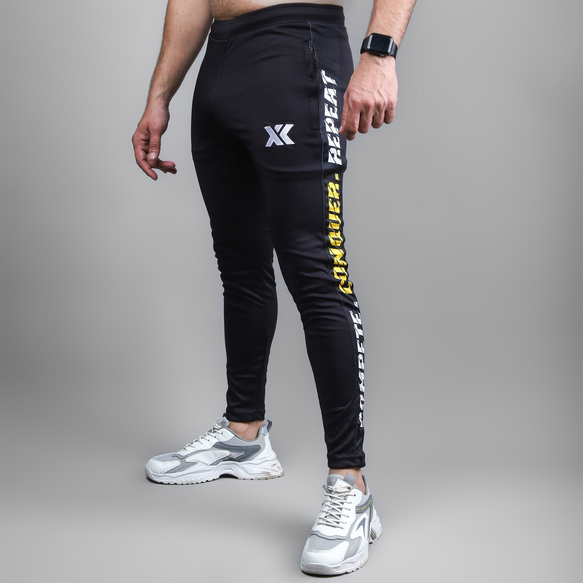 Black Yellow Hustler Premium Bottom