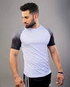 White premium dri-fit tee