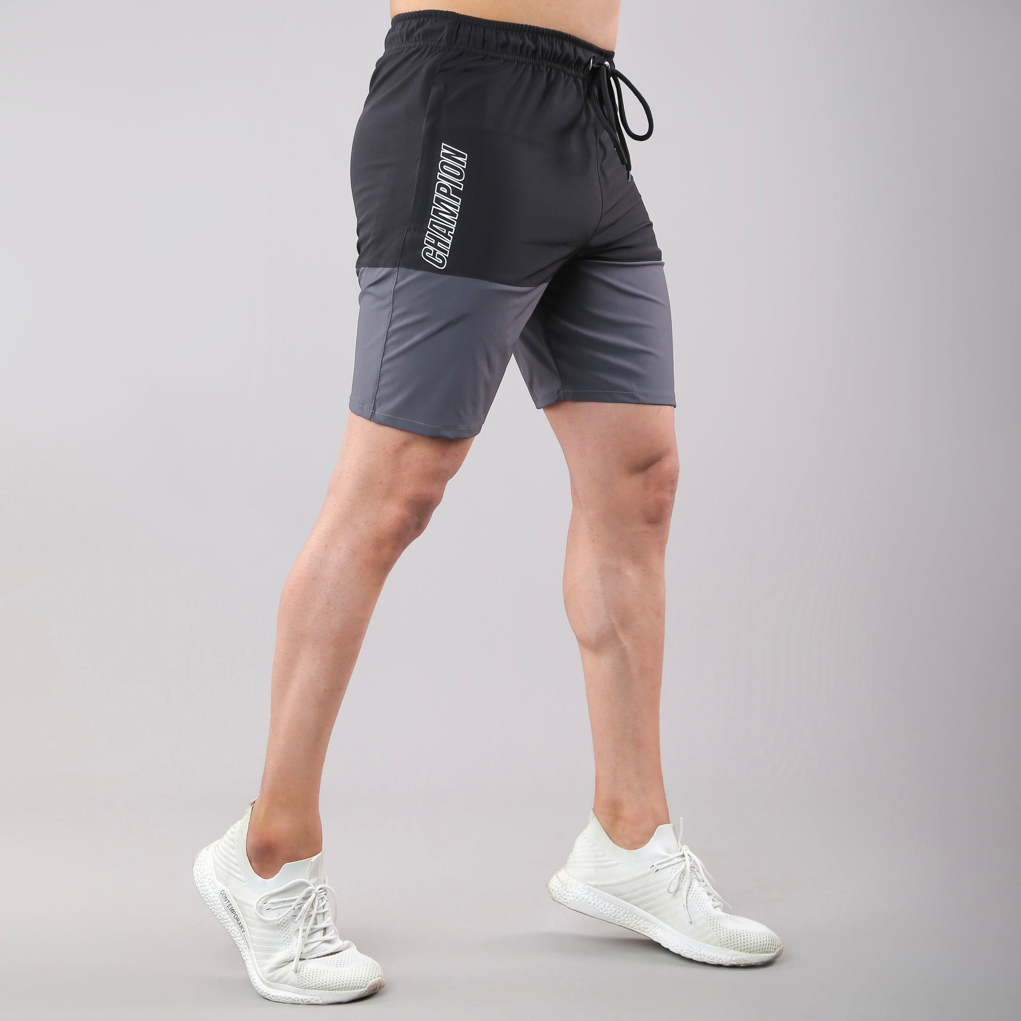 Black/grey micro lightweight champion shorts
