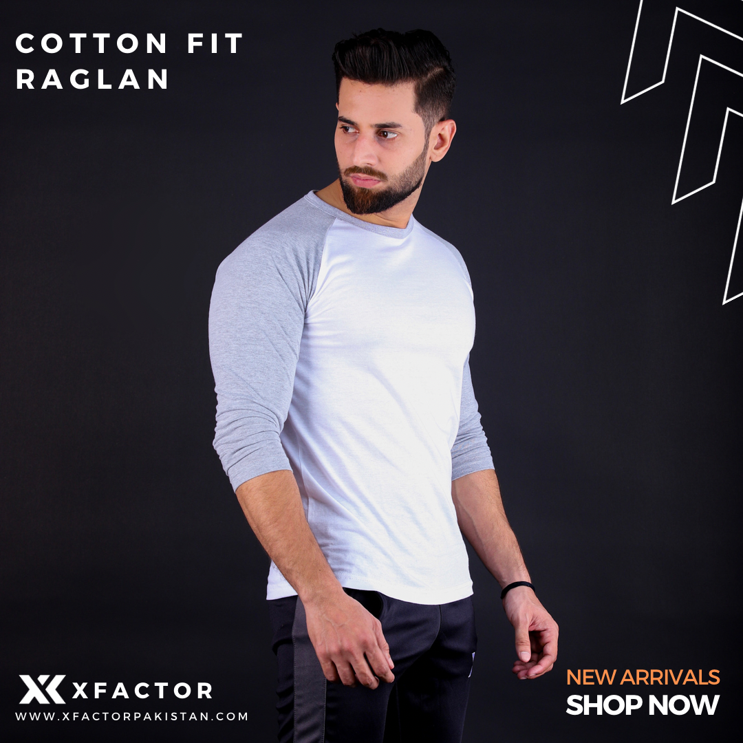 Grey raglan 3/4 sleeves