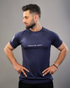 Navy reflective dri-fit tee