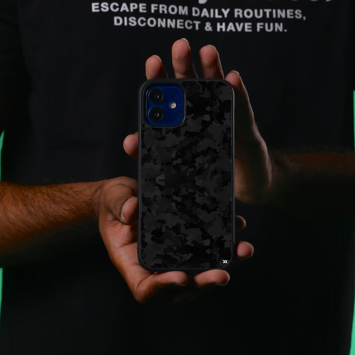 Dark camo gloss cover