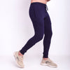 Navy panel terry bottom