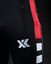 Black red half sublimation interlock bottom