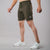 Olive micro lightweight speed shorts