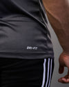 Black grey dri-fit tee