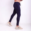 Navy panel terry bottom