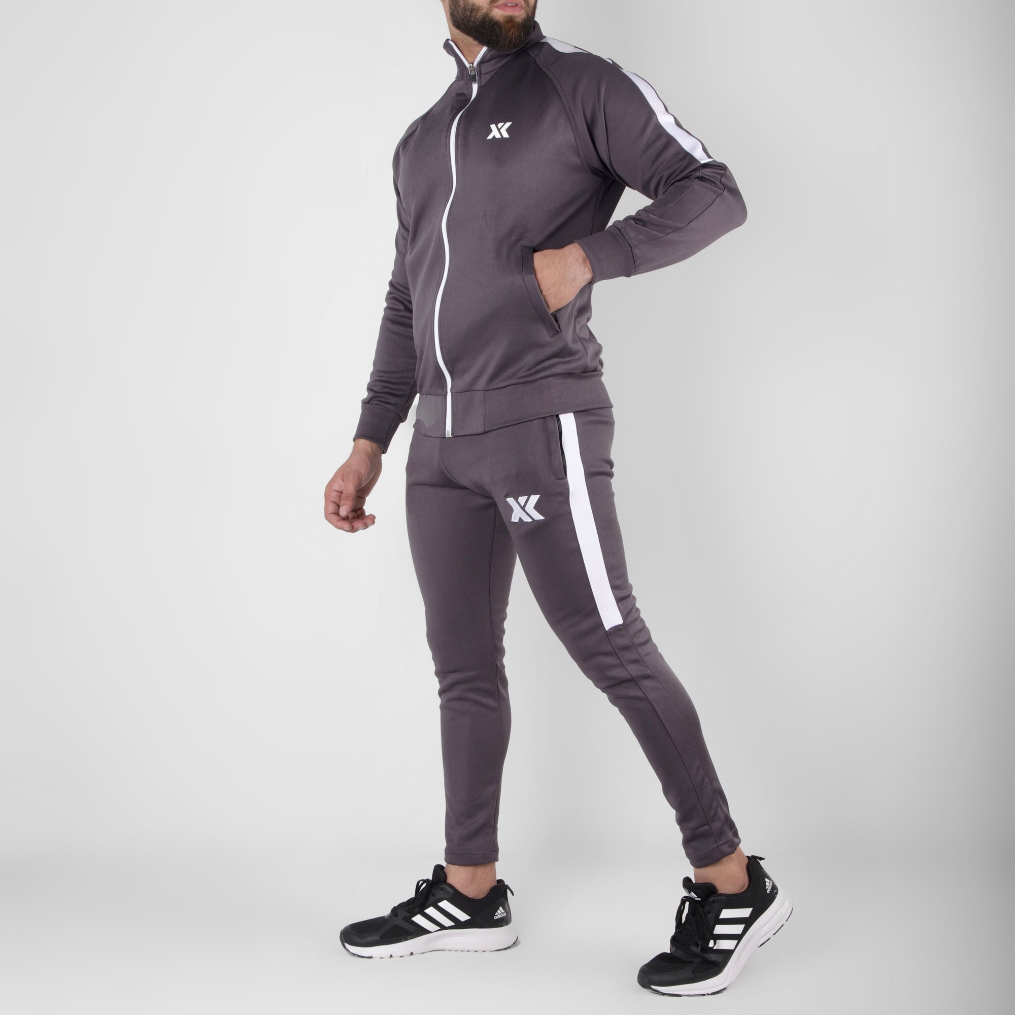 Micro premium Grey spirit tracksuit