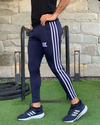 Navy Three Stripes Quick Dry Bottom