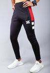 Black red half sublimation interlock bottom