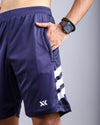 Navy side three stripes dri fit shorts