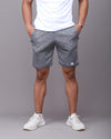 Alpha Grey Fitted Shorts