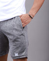 Alpha Grey Fitted Shorts