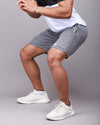 Alpha Grey Fitted Shorts