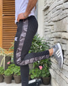 Black camouflage interlock bottom