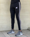 Black three stripes quick dry bottom