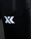 Black reflective believe interlock bottom