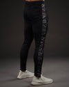 Black camouflage interlock bottom