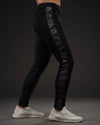 Black camouflage interlock bottom