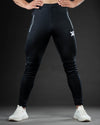 Black reflective stripe quick dry bottom