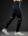 Black reflective stripe quick dry bottom