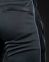 Grey black side piping interlock bottom