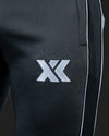 Grey black side piping interlock bottom